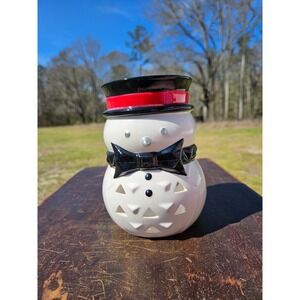 Large Yankee Candle - Jackson Frost Snowman - Tea light/ Candle holder Luminary